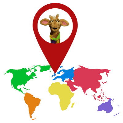 Harold map marker pointing towards colour map below