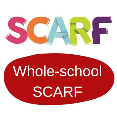 Logo of Whole School SCARF in RED