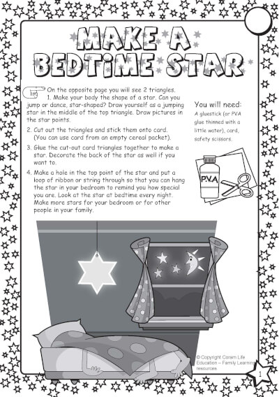 Make a bedtime star